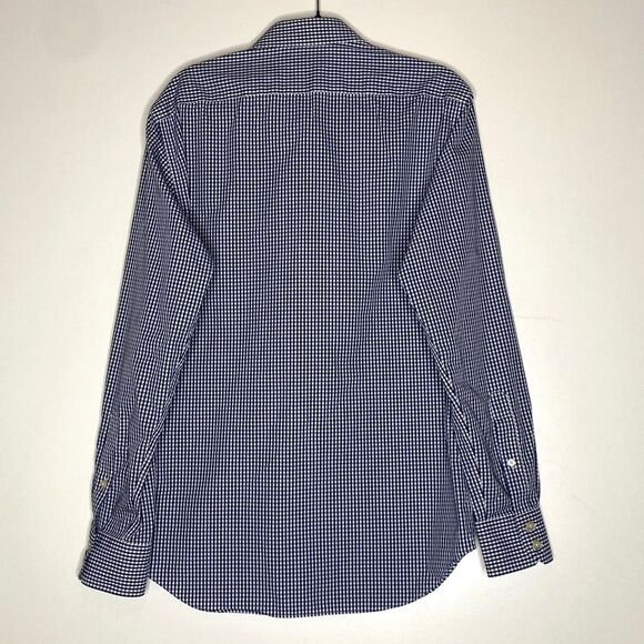 Banana Republic Gingham No-Iron Slim Fit Button Down Shirt Men's Size Small - Picture 7 of 8